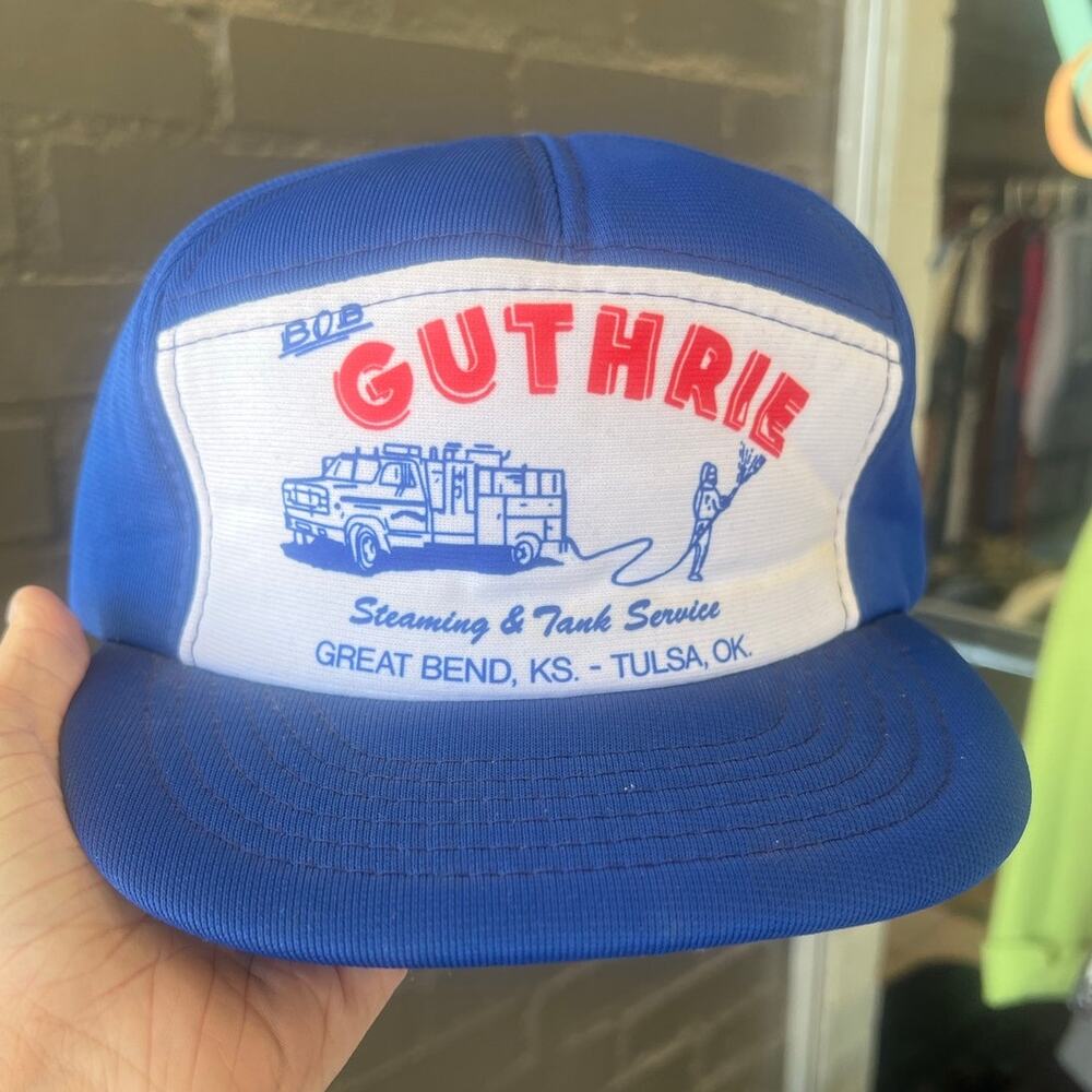 Vintage 80s Guthrie Tulsa OK snapback hat